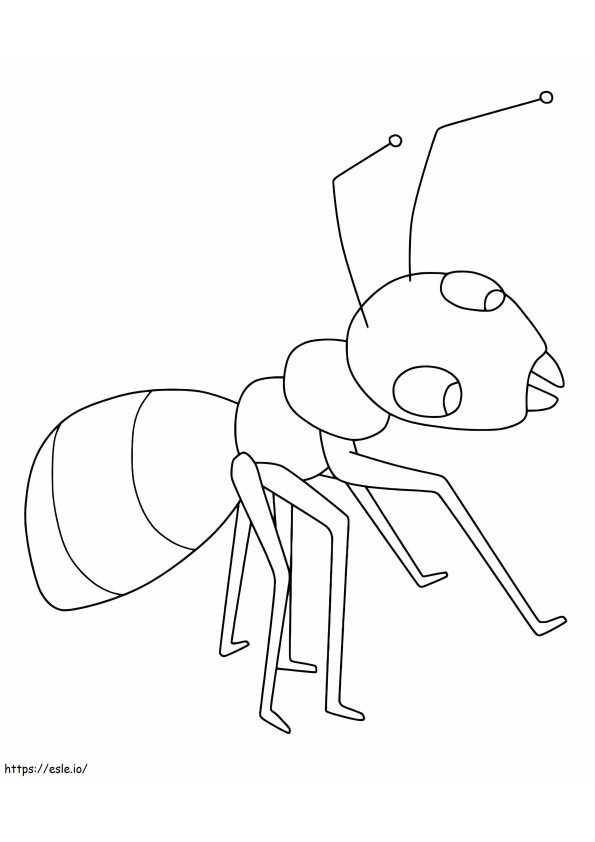 Free Ant coloring page