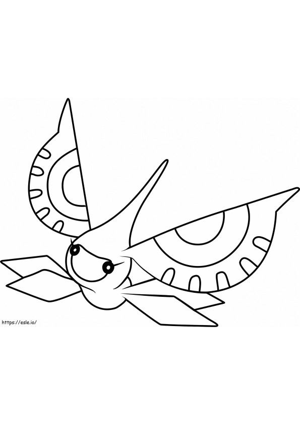 Coloriage Pokémon Masquerain Gen 3 à imprimer dessin
