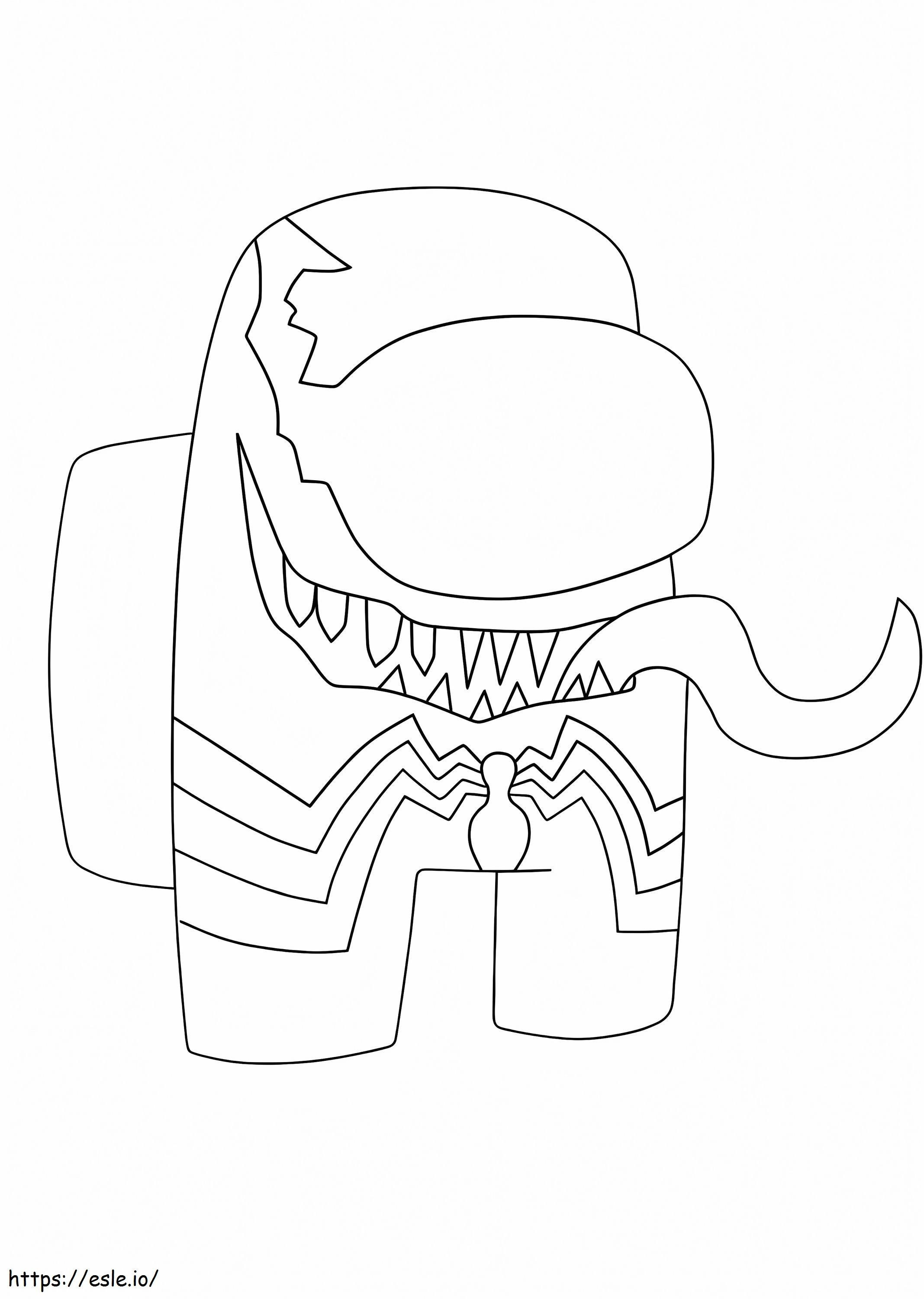 Among Us Venom coloring page