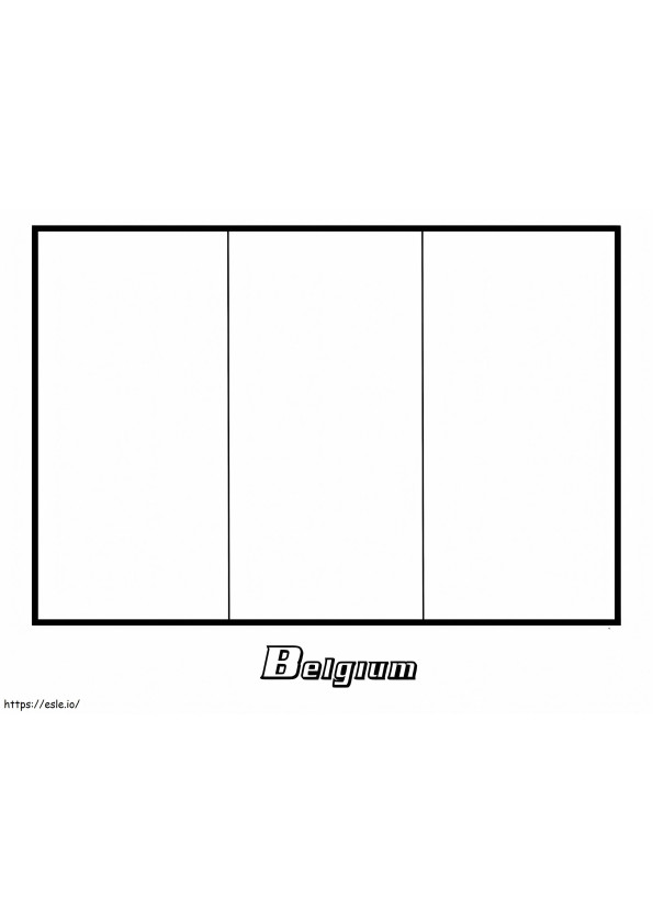 Flag Of Belgium coloring page