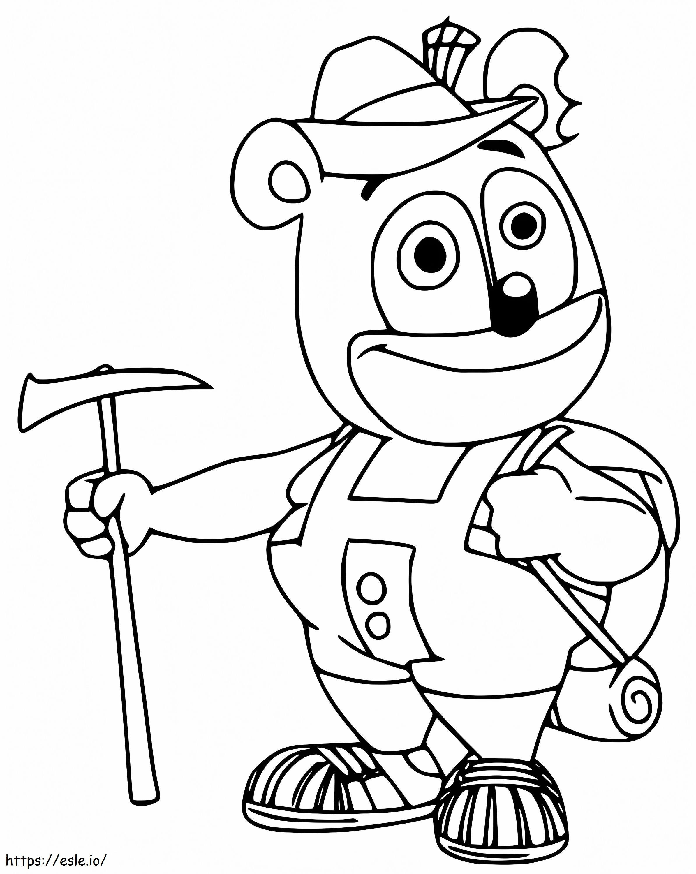 Gummy Bear Smiling coloring page