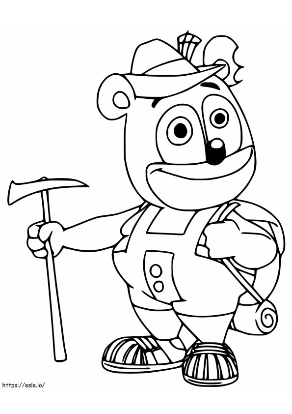 Gummy Bear Smiling coloring page