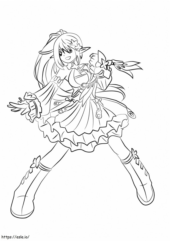 Rena From Elsword coloring page