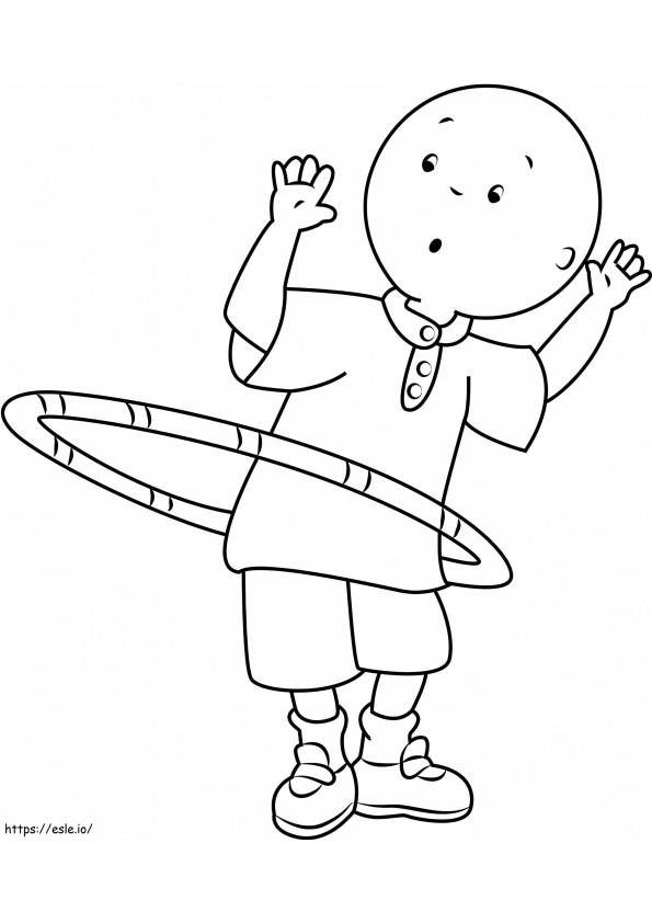 1530756299 Caillou Playing With Ringa4 coloring page