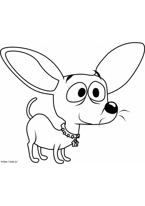 Squirt The Chihuahua Pound Puppies coloring page