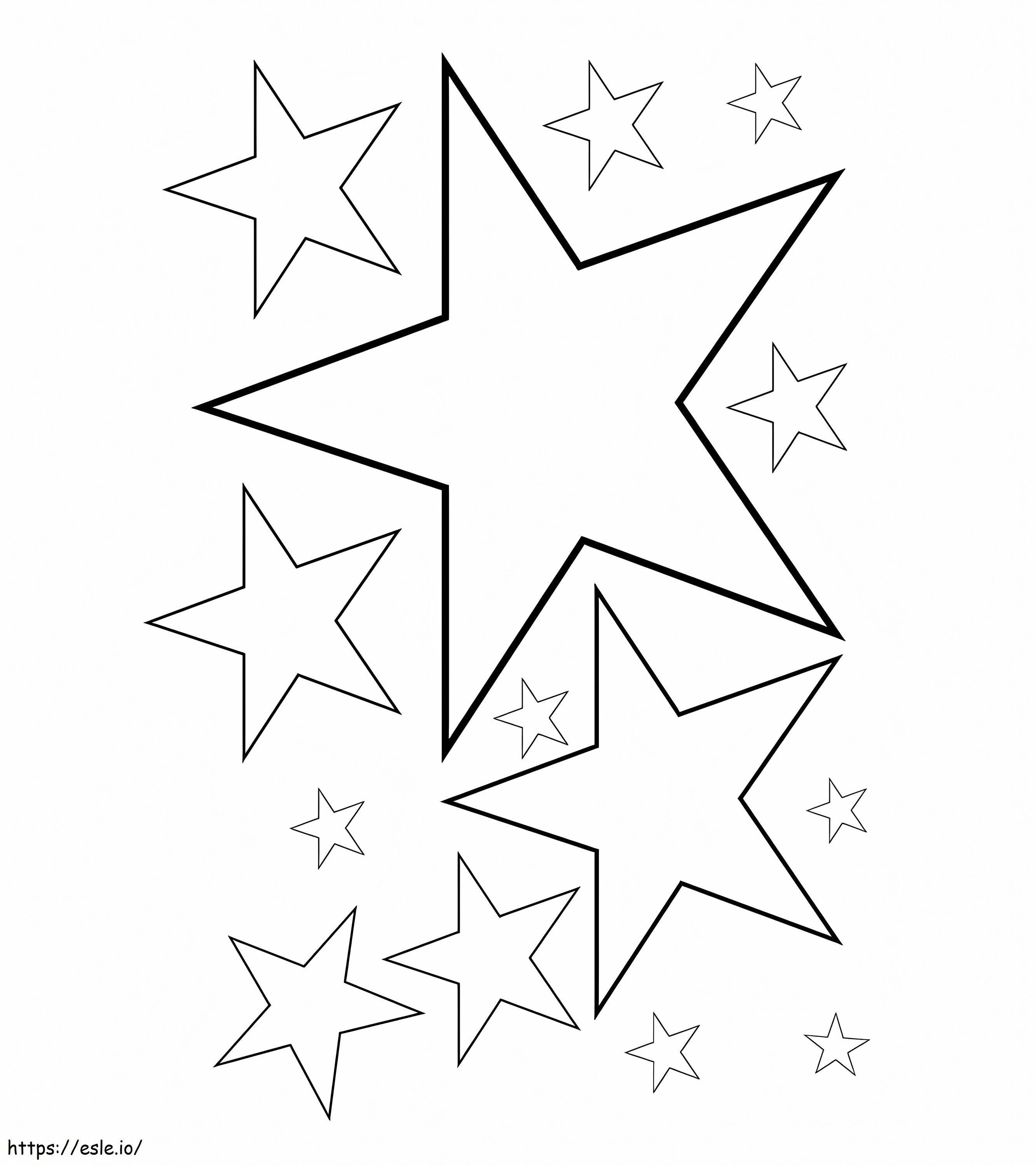 Gwiazdy kolorowanka