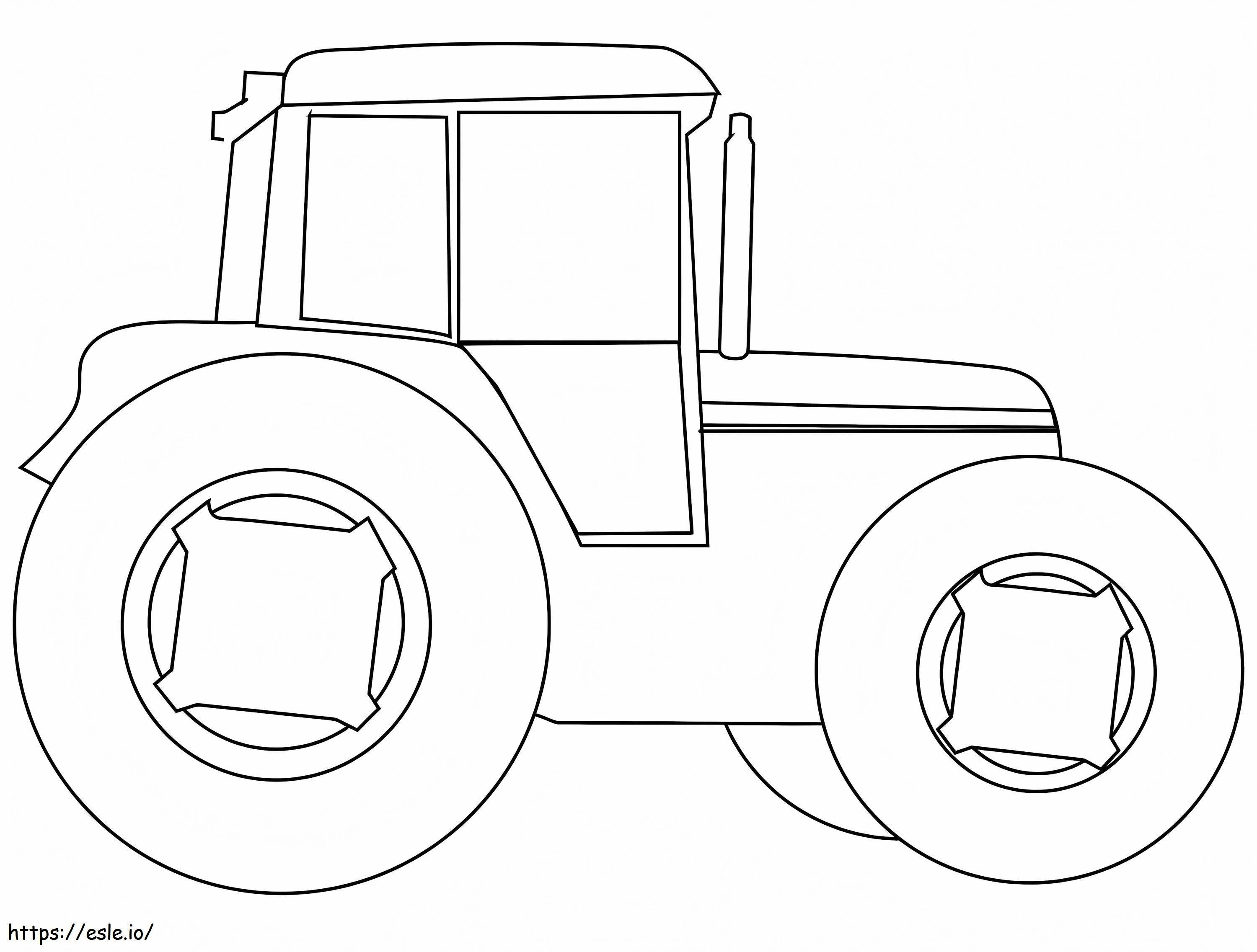 Tractor sencillo 1024X776 para colorear