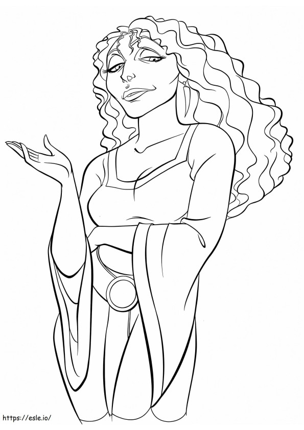 Mother Gothel Printable coloring page