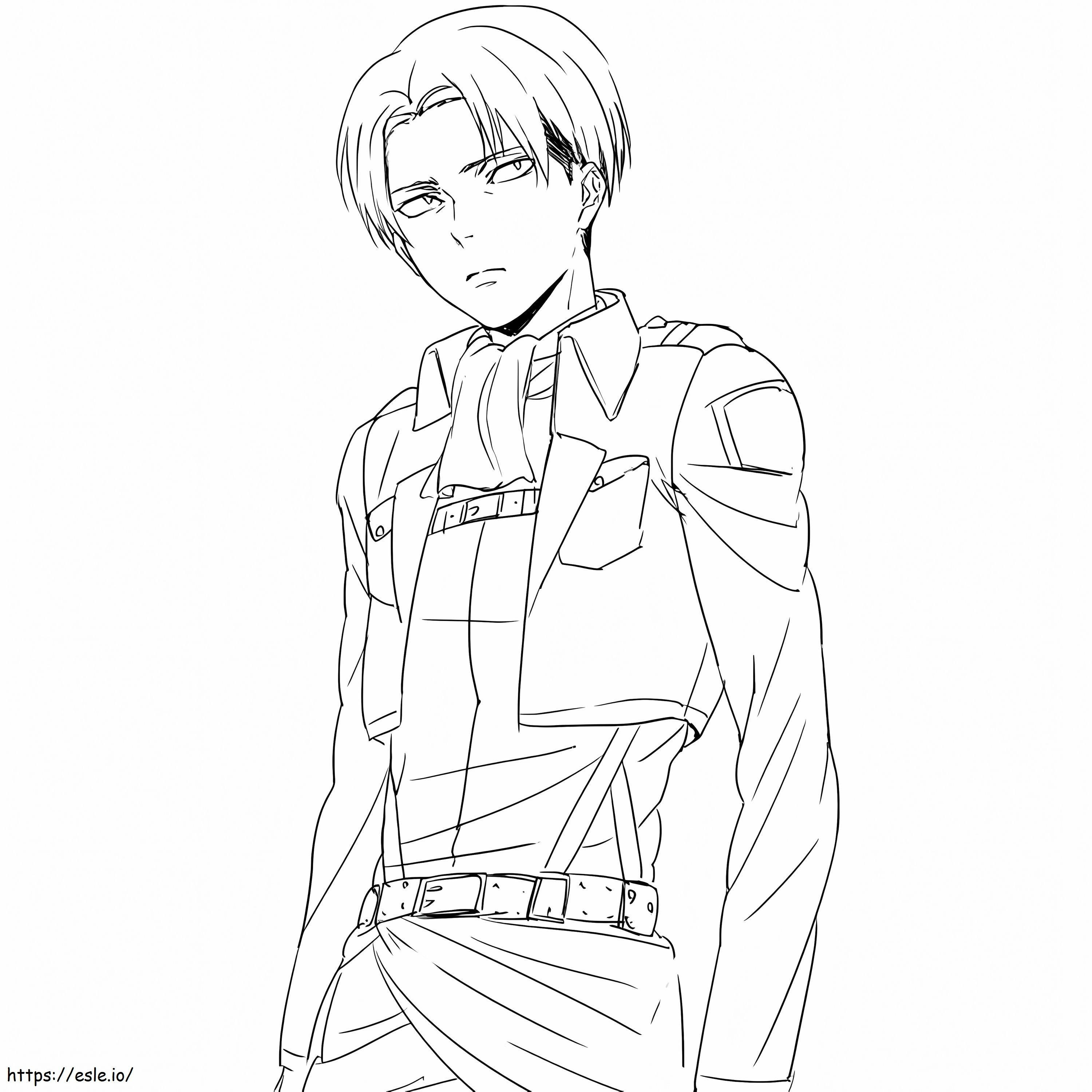 Levi Handsome coloring page