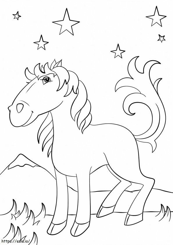 Printable Pretty Horse coloring page