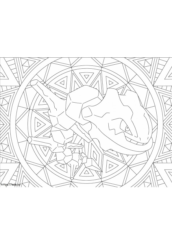 Steelix 4 coloring page