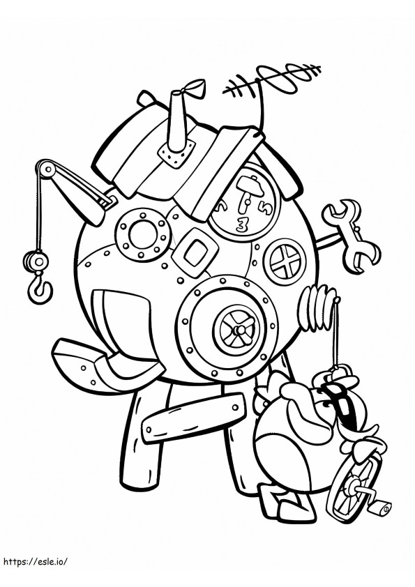 OttoRiki Fixing coloring page