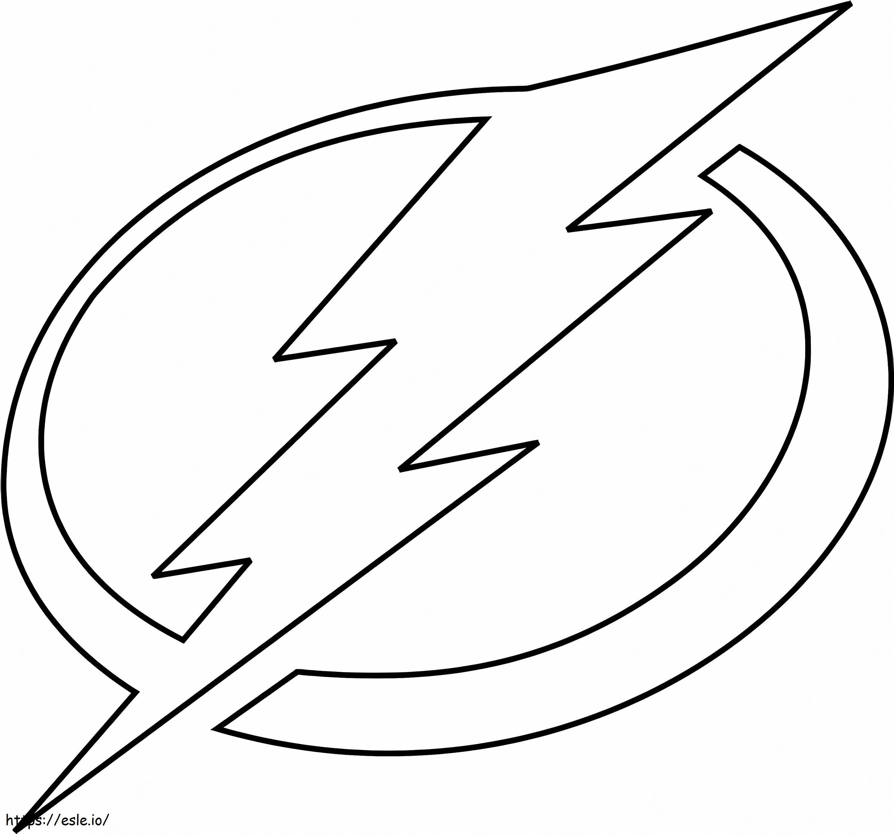 Logo Petir Tampa Bay Gambar Mewarnai