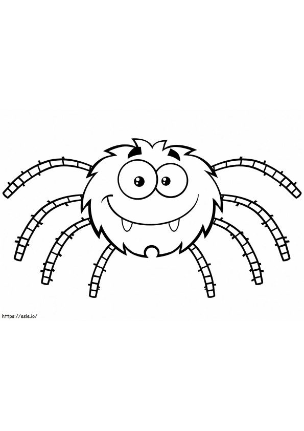 Kreskówka pająk kolorowanka