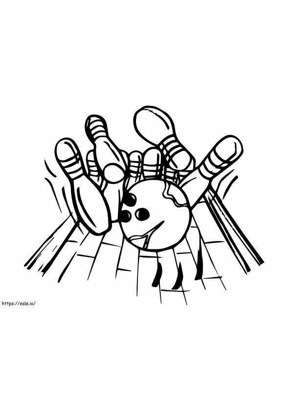 Bowling Alley coloring page