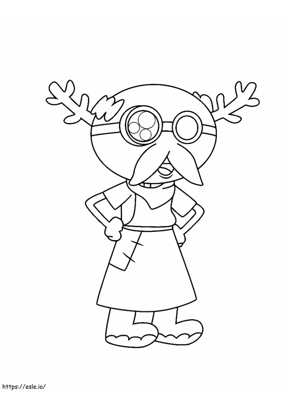 Leopold Loggle From Disney Amphibia coloring page