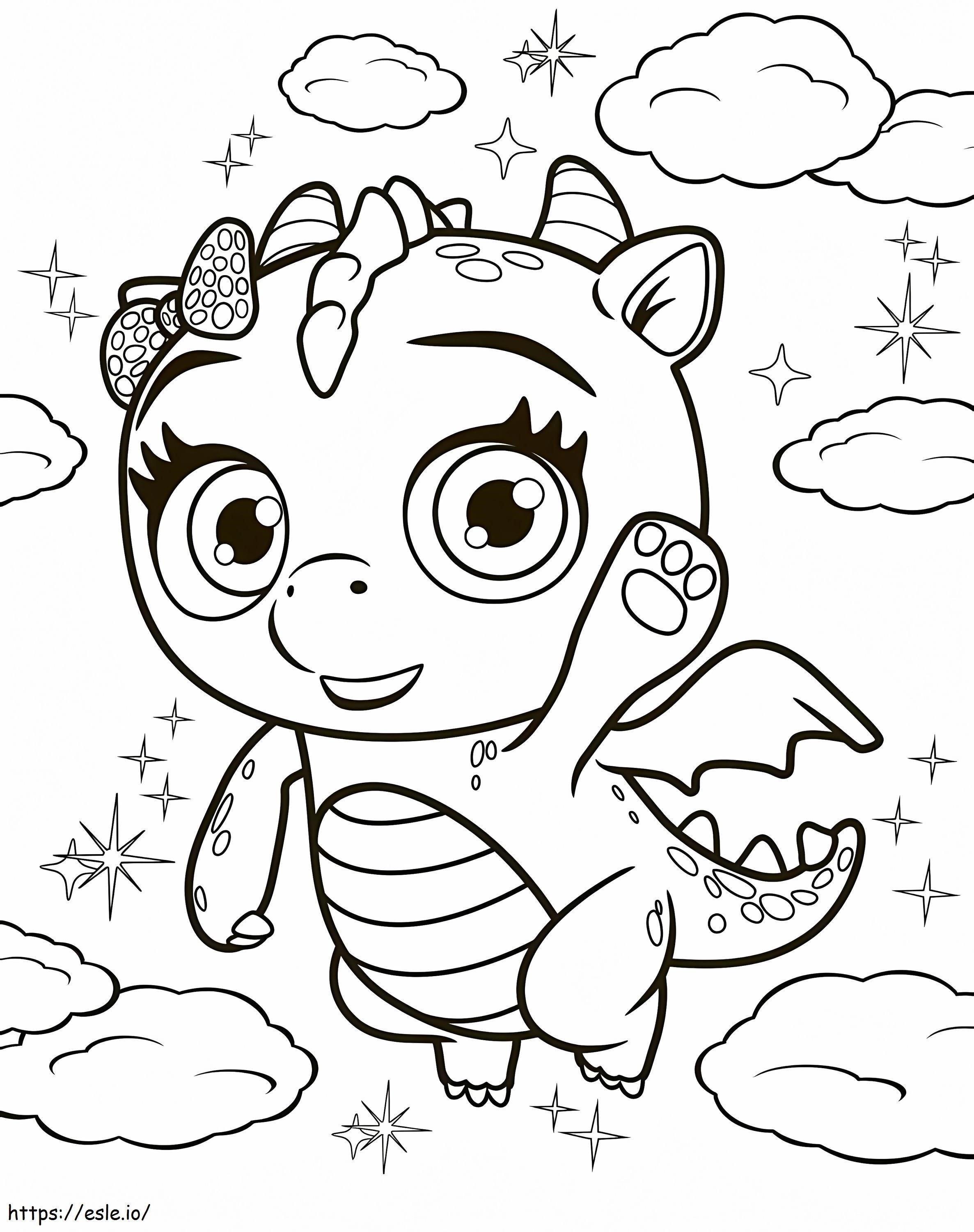 Flare From Little Charmers coloring page