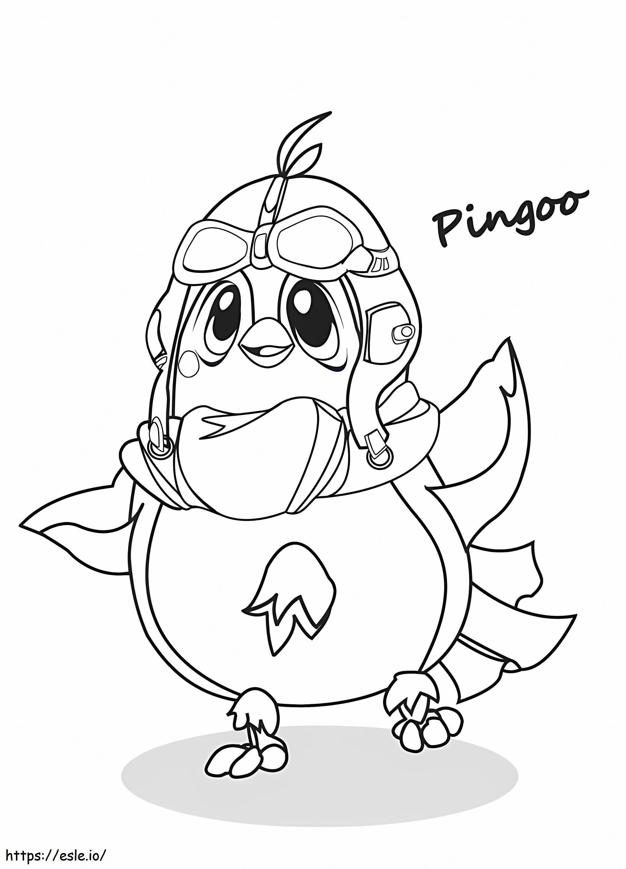 Pingoo em Panfu para colorir
