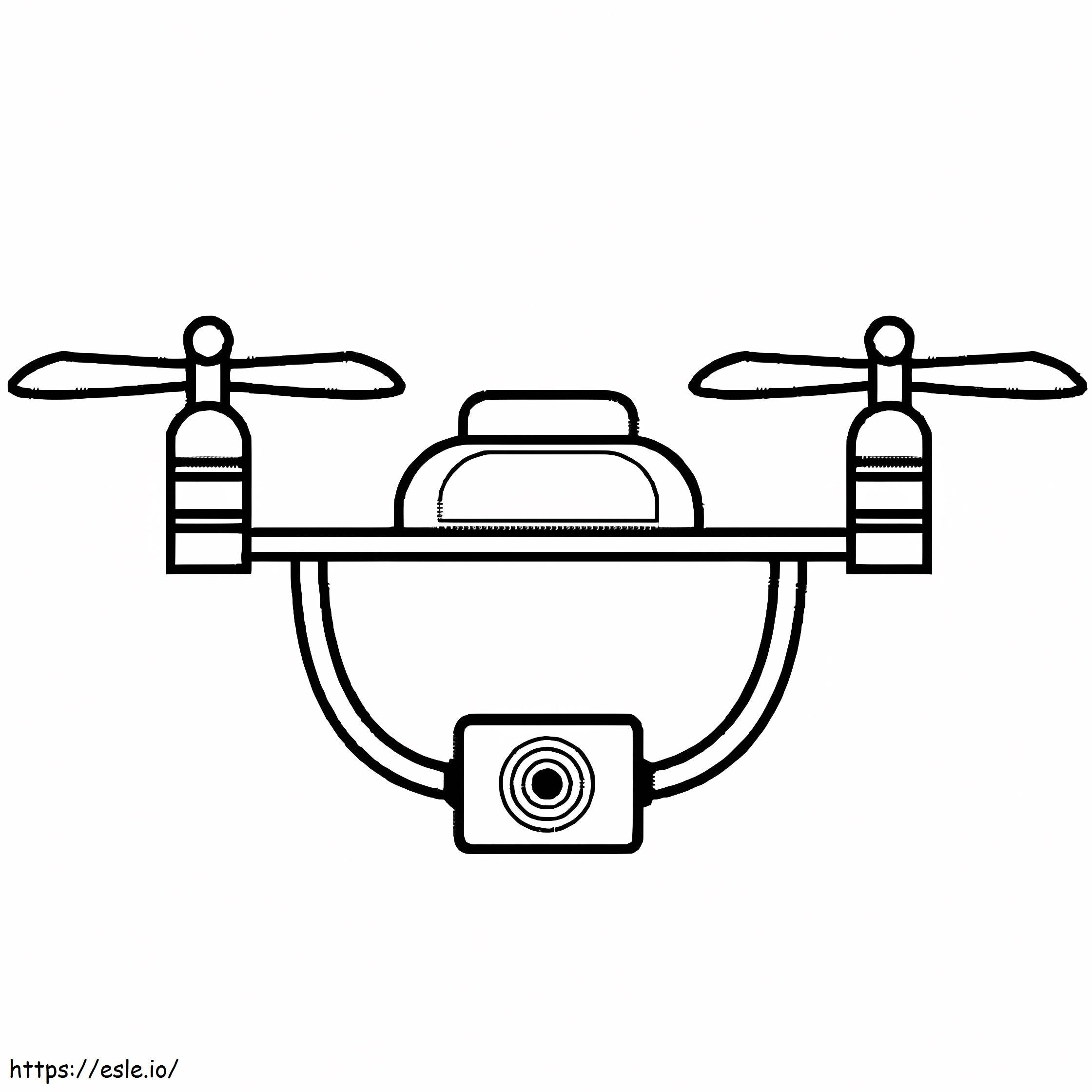 Yksinkertainen drone värityskuva