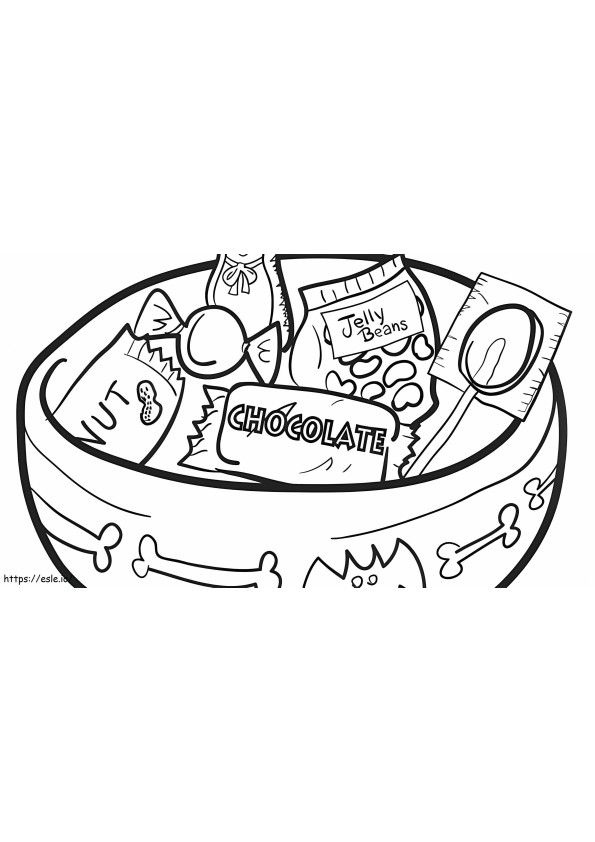 Printable Candy coloring page