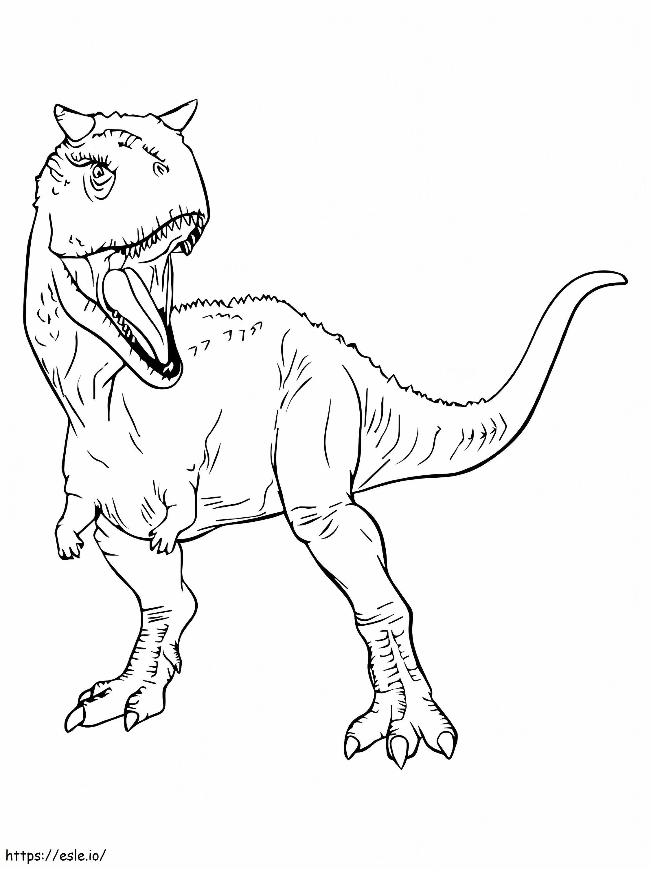 Carnotaurus del Parque Jurásico para colorear