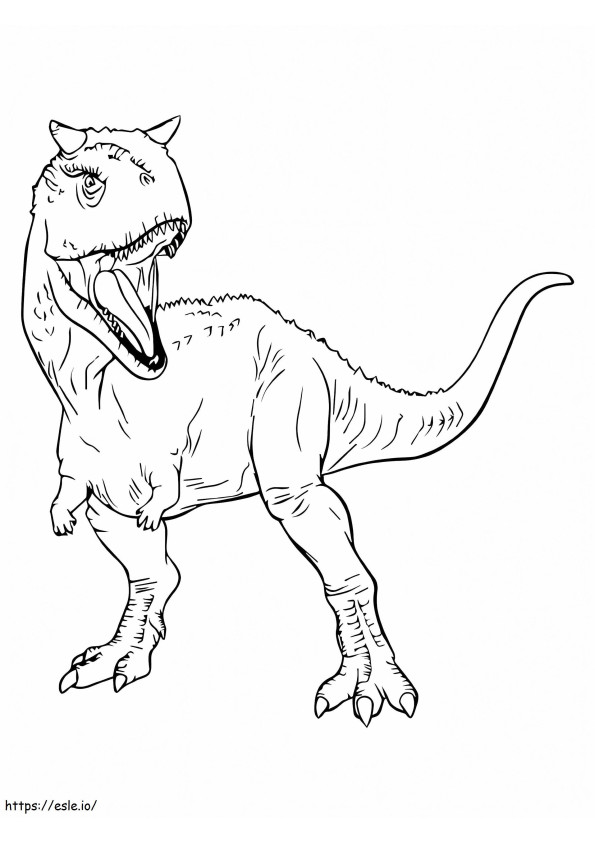 Jurassic Park Carnotaurus de colorat