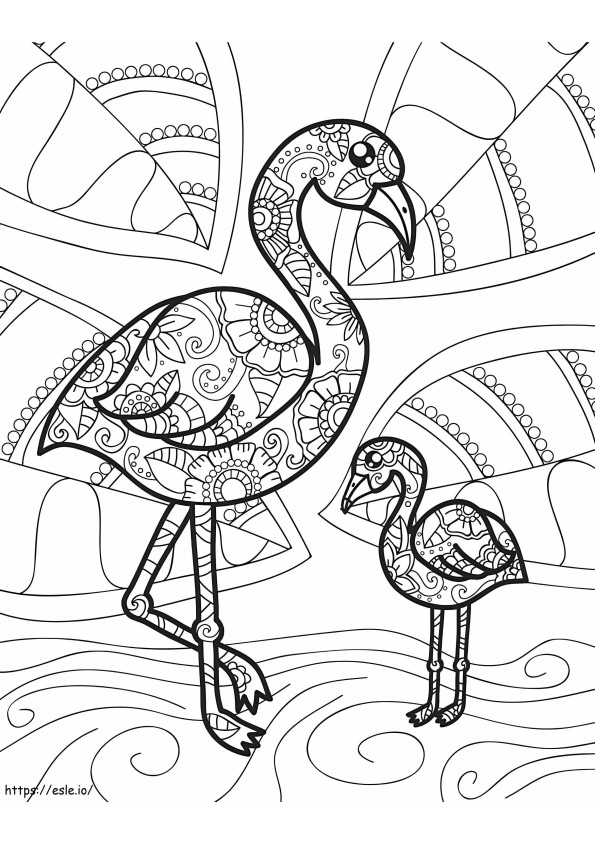 Two Mothers And Son Flamingo Hard