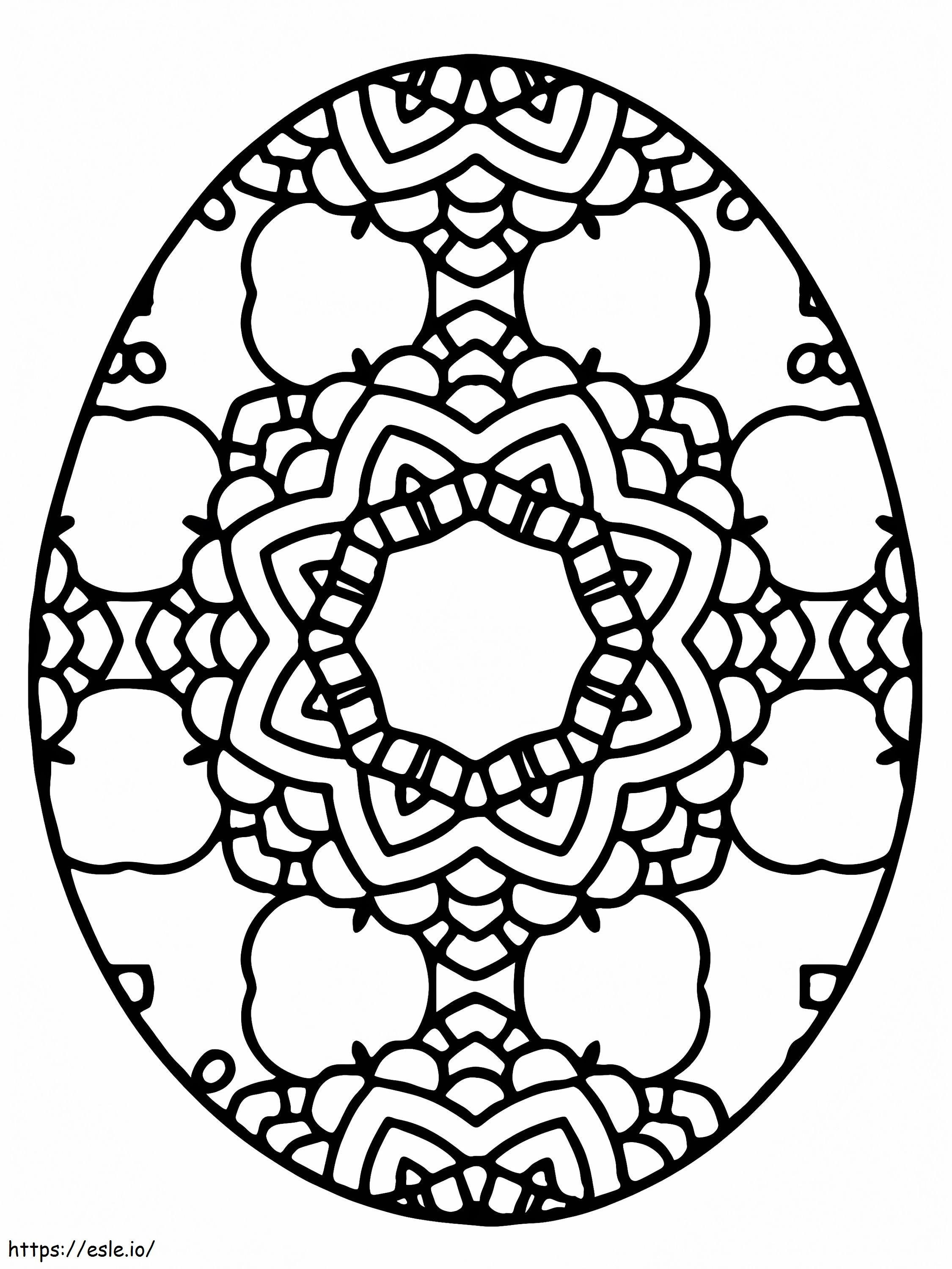 Uncommon Easter Egg coloring page