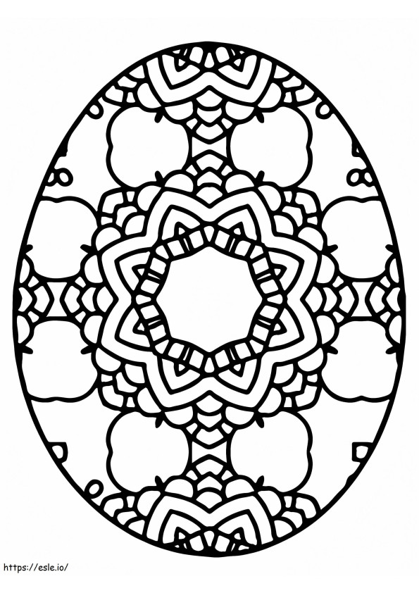 Uncommon Easter Egg coloring page