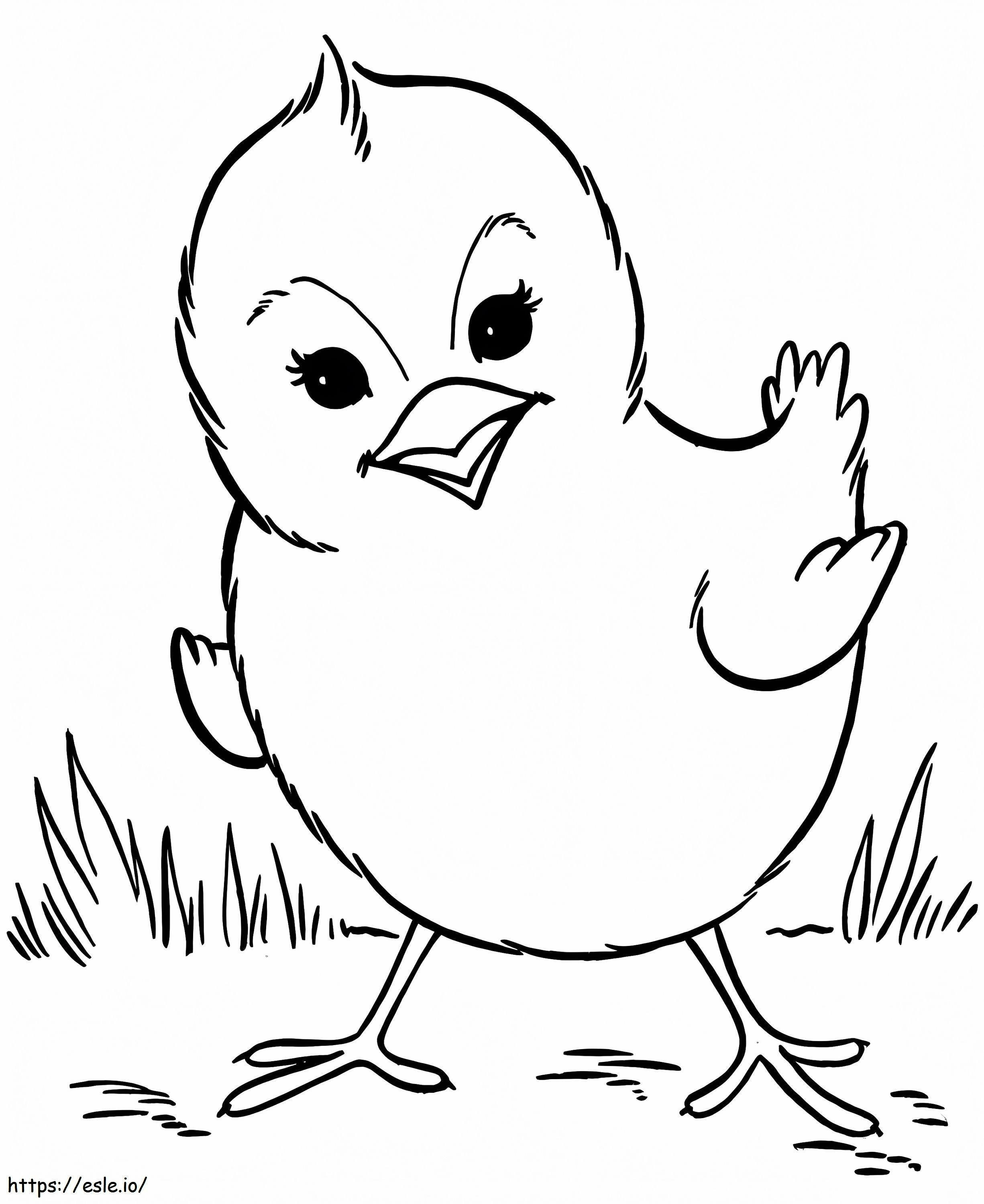 Cool Chick coloring page