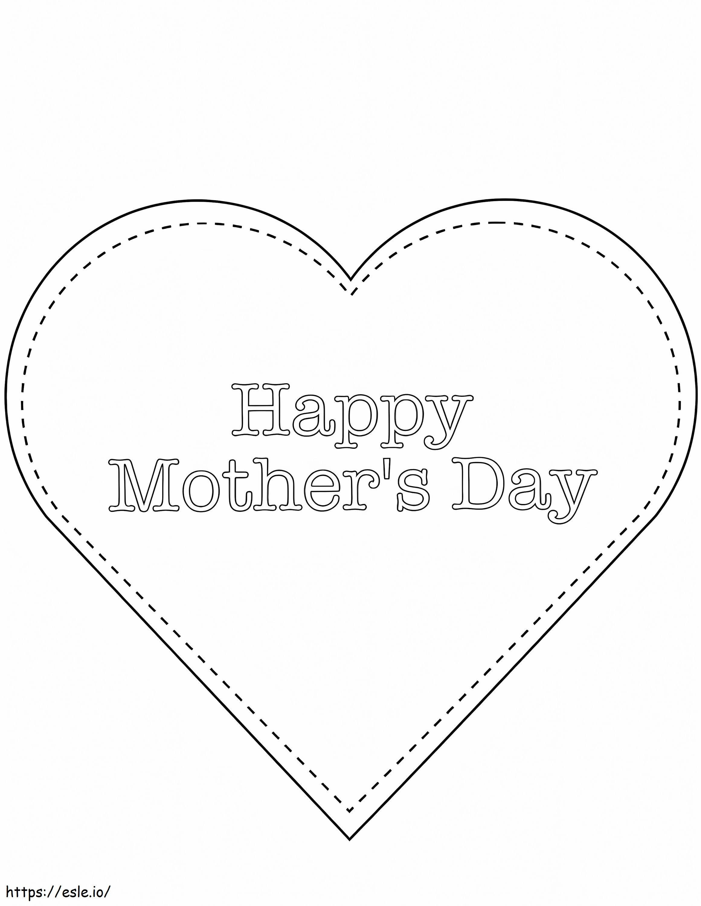 1579576077 Feliz Dia das Mães Coração para colorir