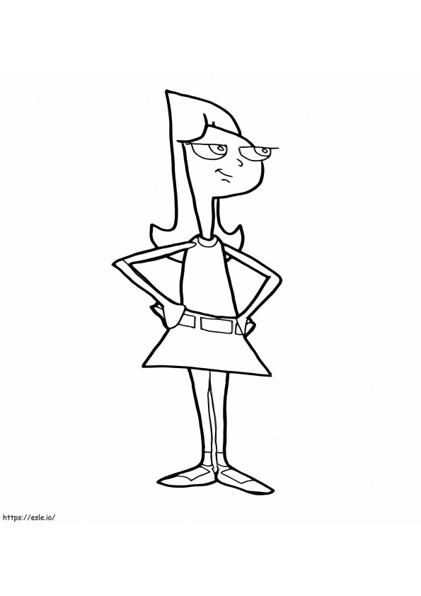Candace Smiling coloring page