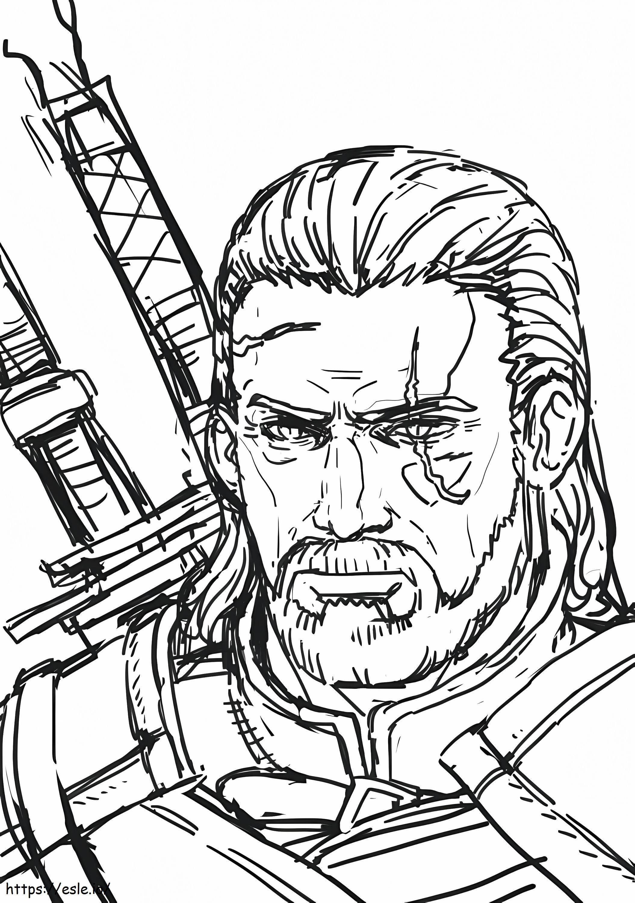 Geralt Sketch värityskuva