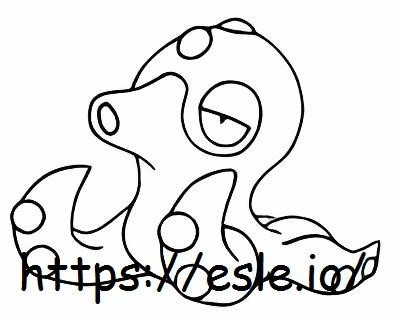 Octillery coloring page