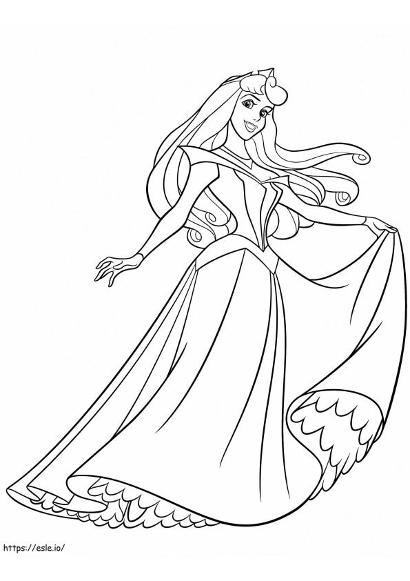 1528251997 Kaunis prinsessa Kaunis prinsessa Aurora H M Disney-kuvia väritettäväksi värityskuva