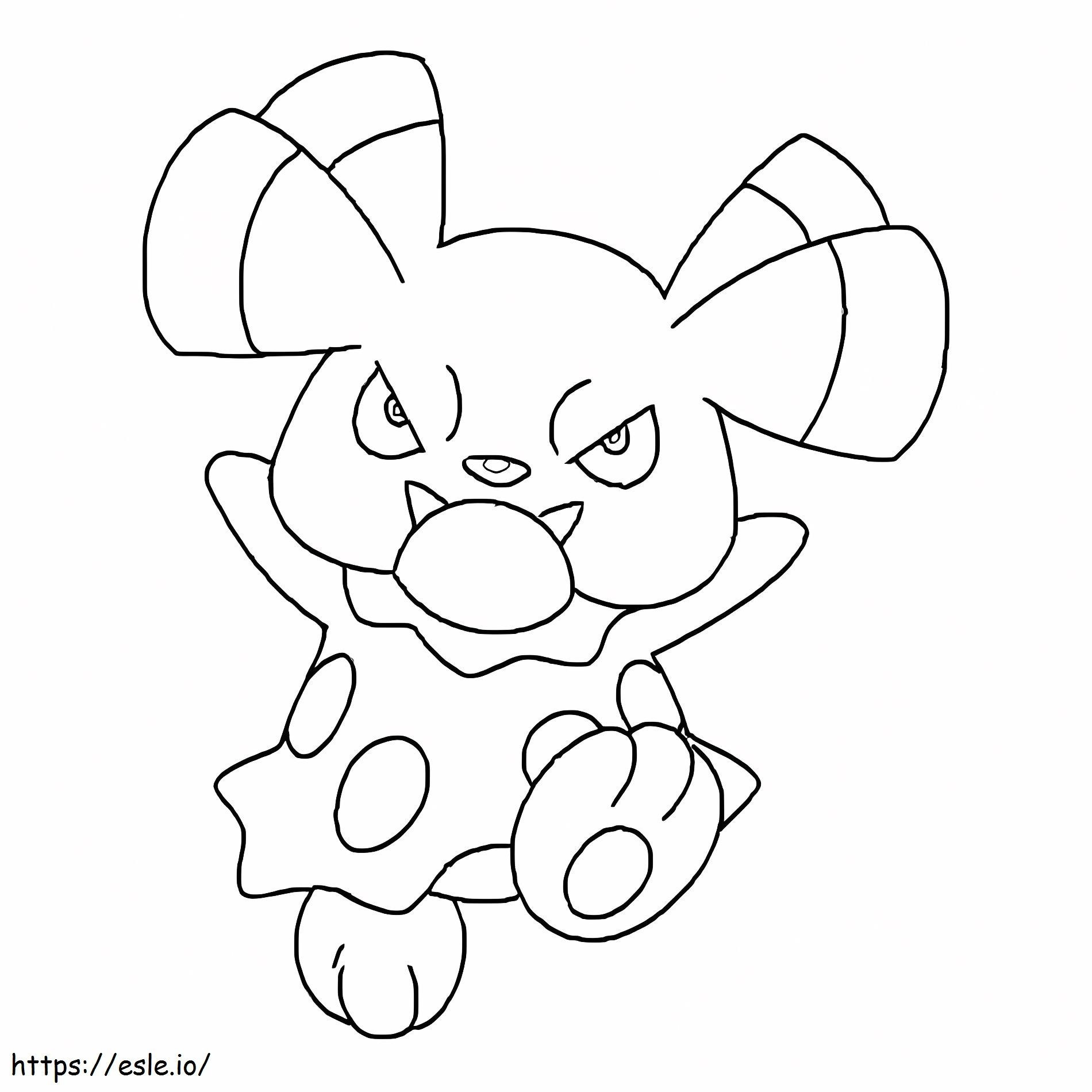 Coloriage Pokémon Snubbull Gen 2 à imprimer dessin