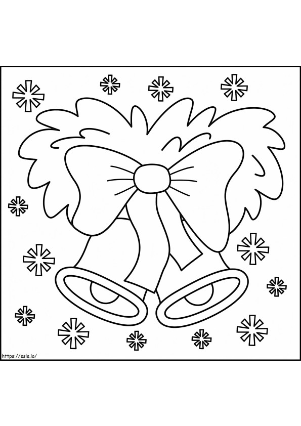 Nice Christmas Bells coloring page