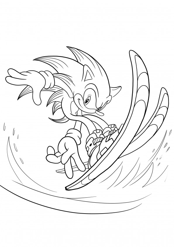 Page de ski Sonic à télécharger gratuitement