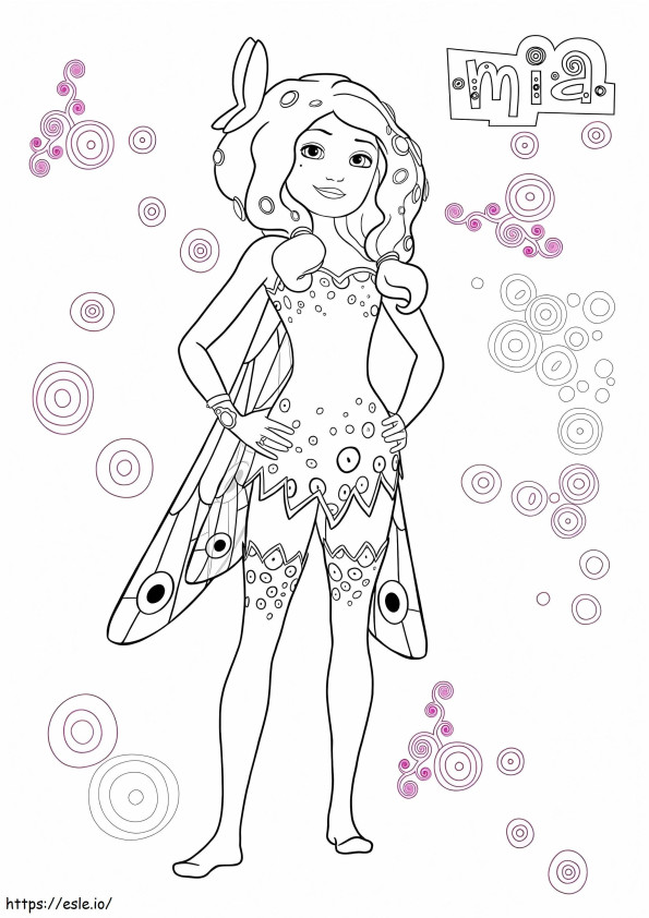 Mia From Mia And Me coloring page