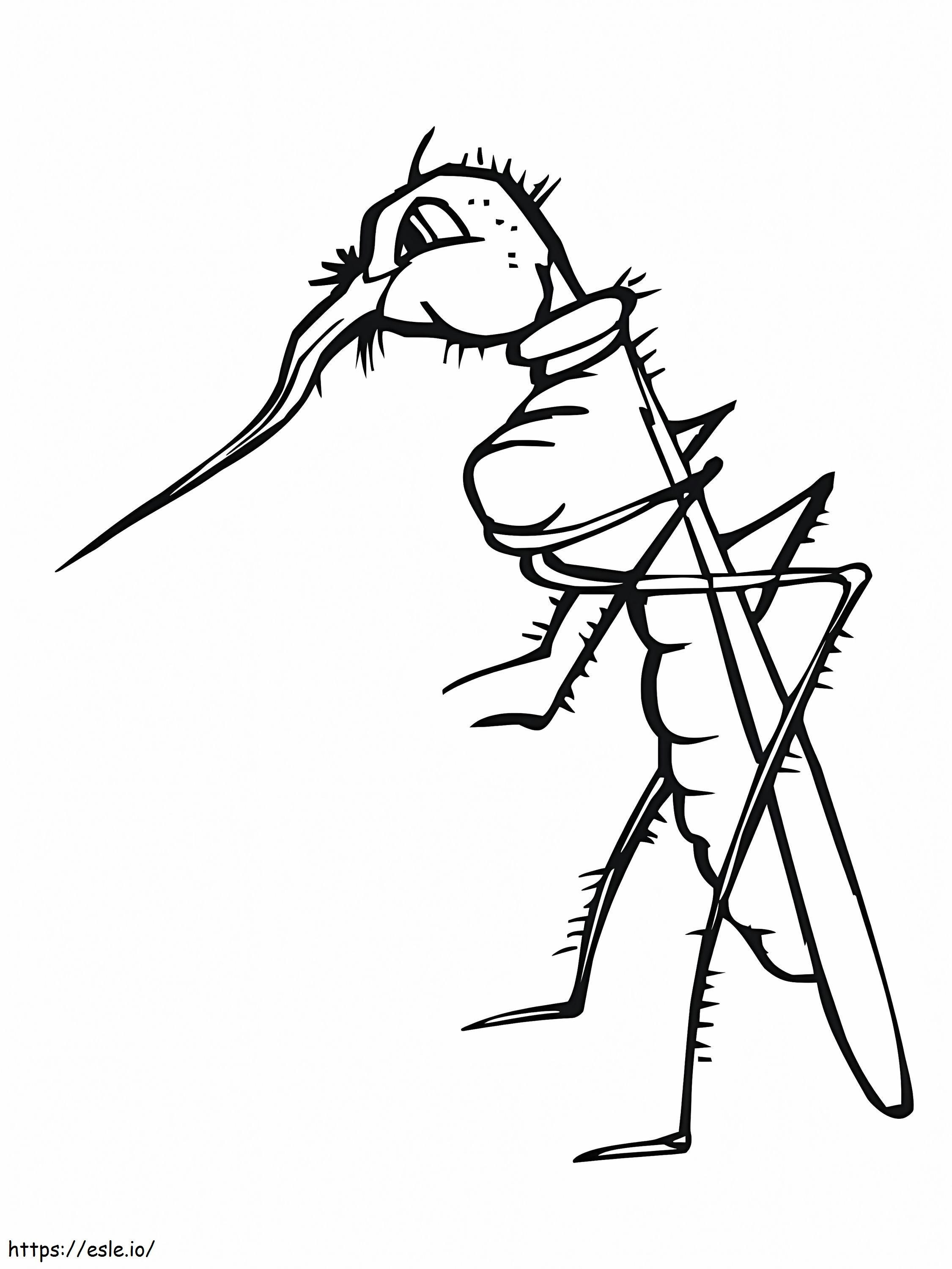 アニメーションの蚊 ぬりえ - 塗り絵