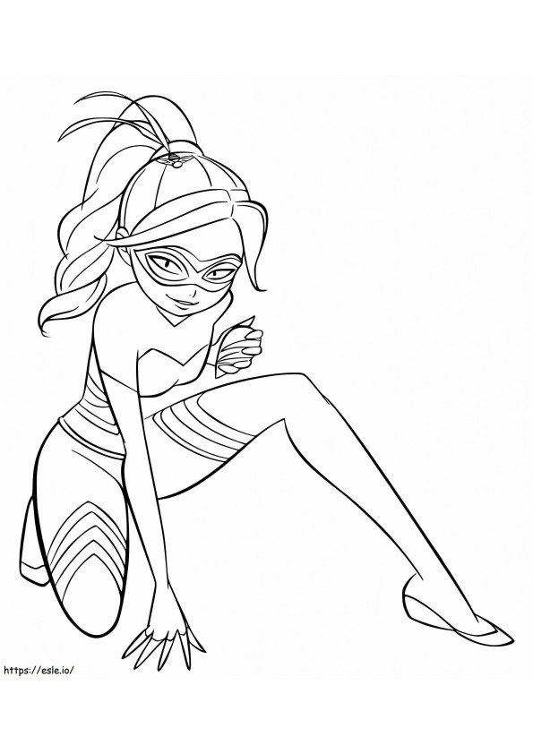 Rena Rouge From Miraculous coloring page