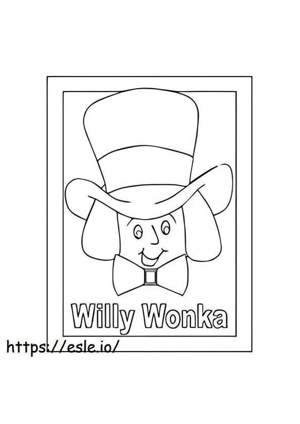 1526822192_Willy Wonka Cara para colorear