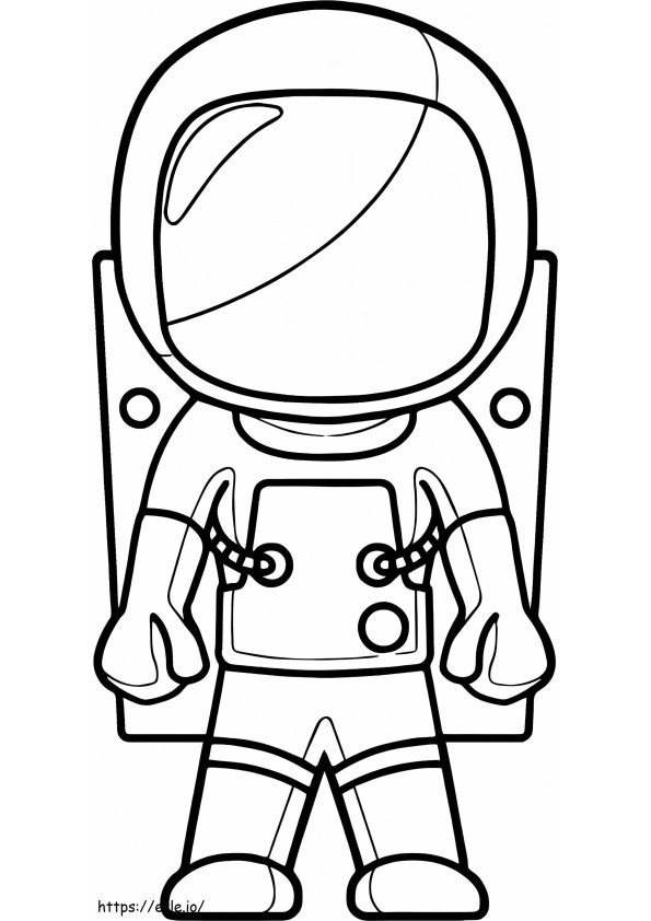 Good Astronaut coloring page