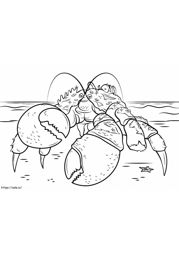 Coconut Crab Cake coloring page