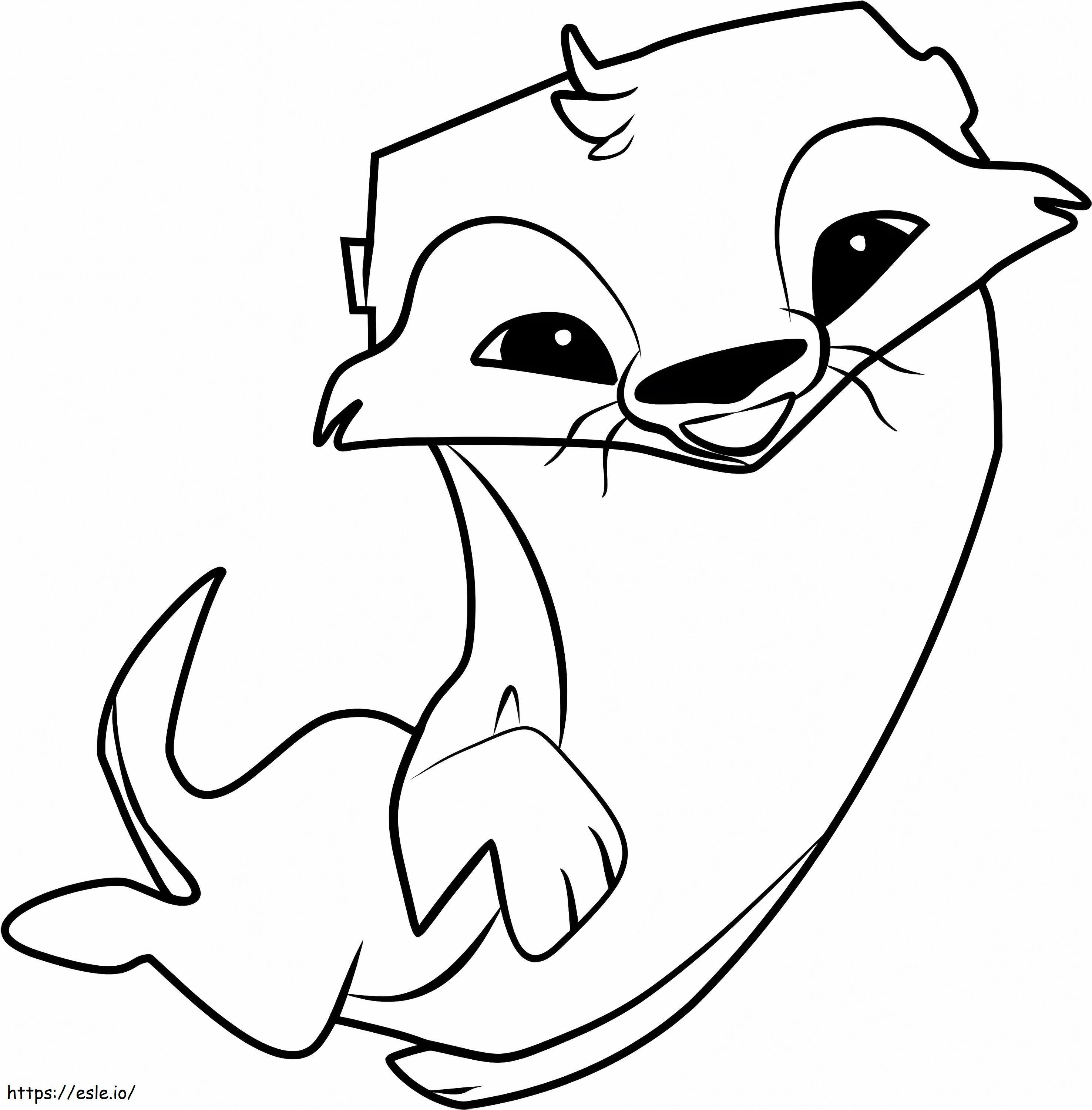 Otter Drawing coloring page