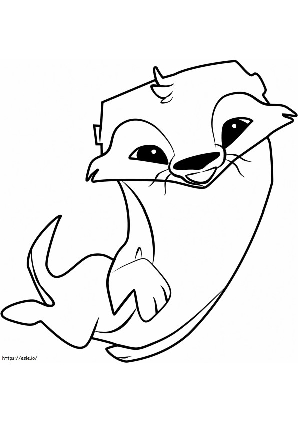 Otter Drawing coloring page