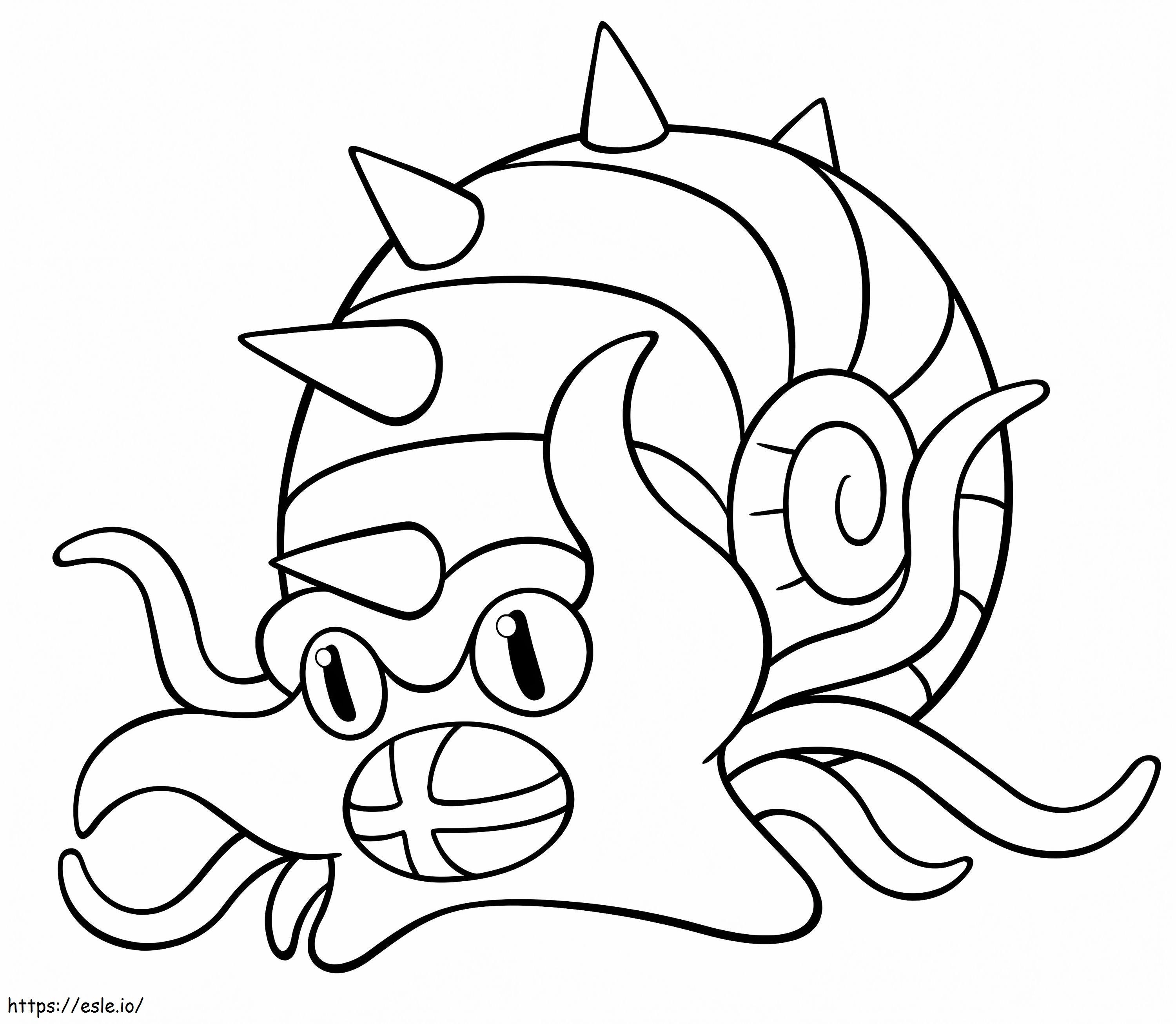 Printable Omastar Coloring Page for Kids