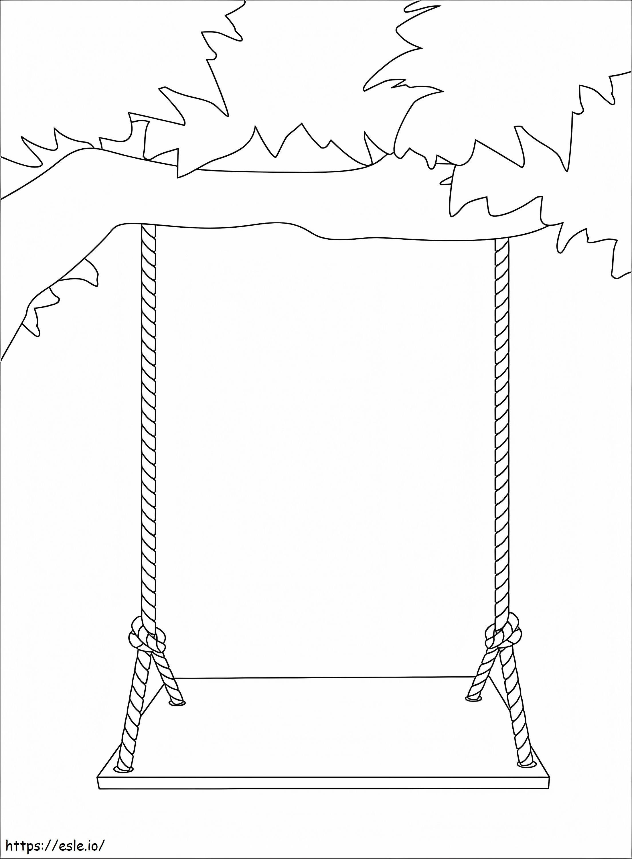 Free Printable Swing coloring page