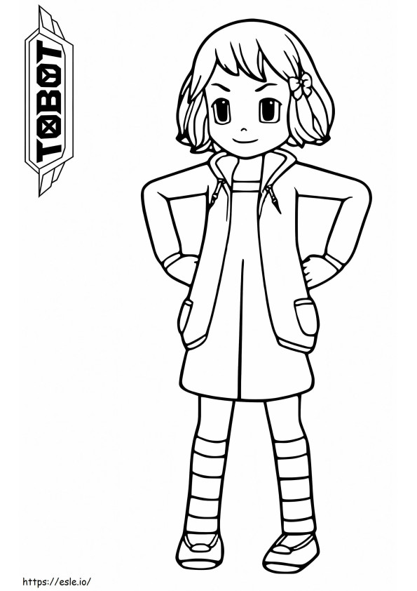 Dolly From Tobot coloring page