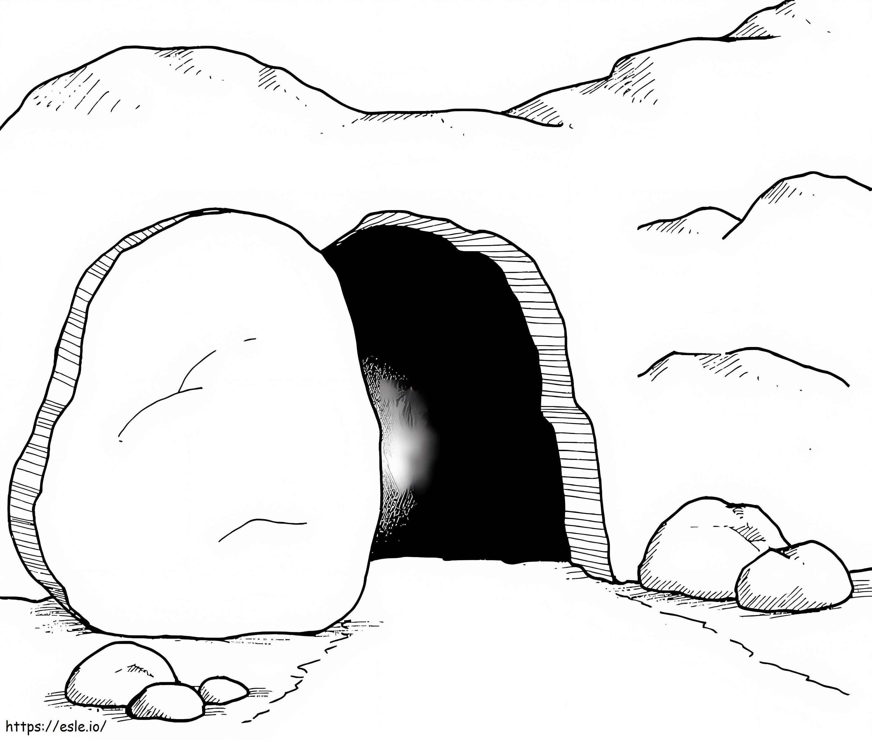 Empty Tomb coloring page